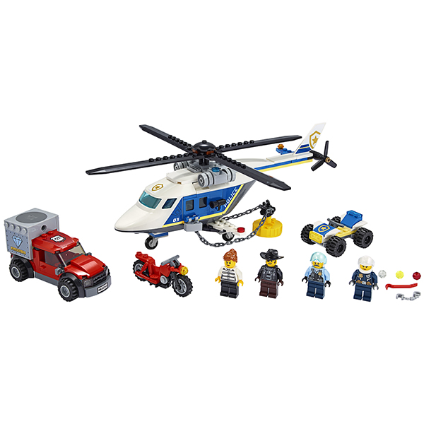 Конструктор Lego City Погоня на полицейском вертолёте