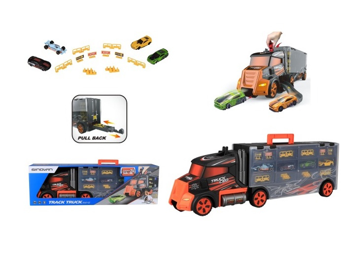 Игровой набор Кейс-автовоз Autochamp с машинками и аксессуарами