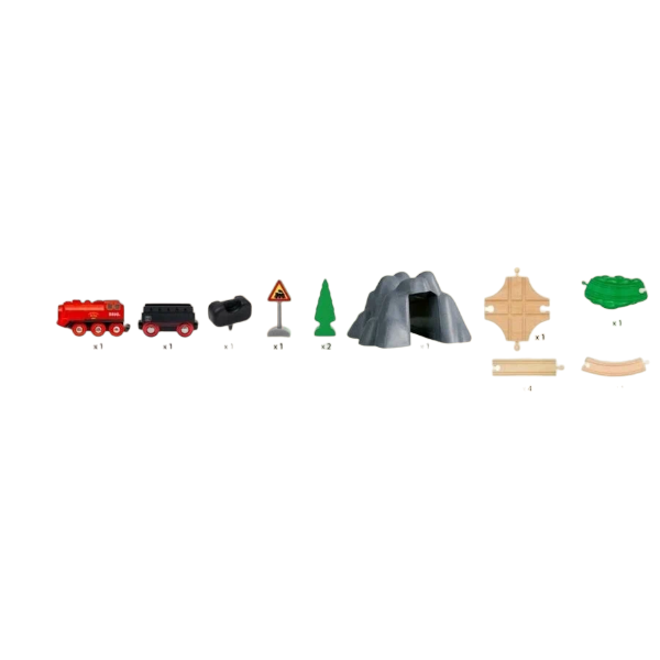 Игровой набор Brio Железная дорога с паровозом 