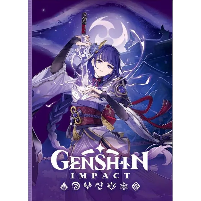 Книга Росмэн Genshin Impact на каждый день с наклейками 