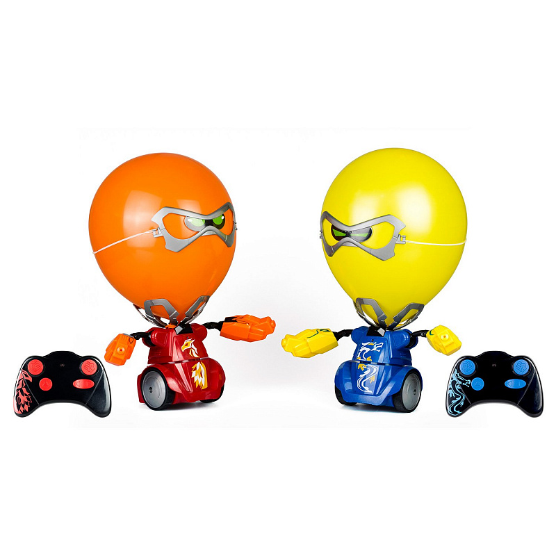Боевые роботы Робокомбат Шарики Silverlit жёлтый и оранжевый