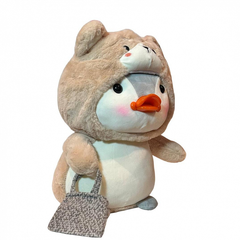 Мягкая игрушка Пингвин в костюме медвежонка Soft Plush 45 см