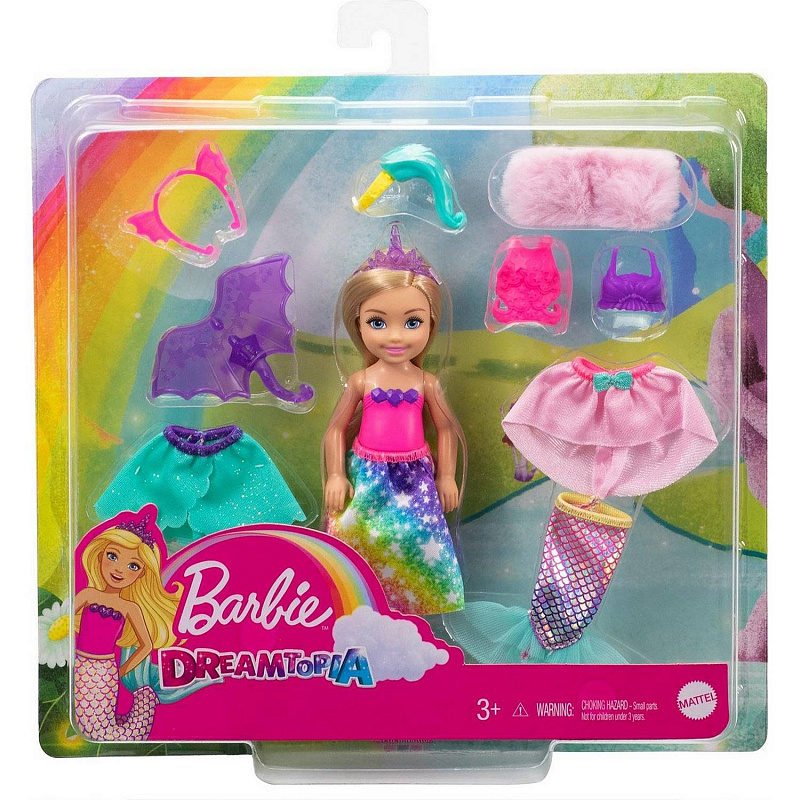 Игровой набор Barbie Кукла Челси Игра с переодеваниями с набором одежды и аксессуаров