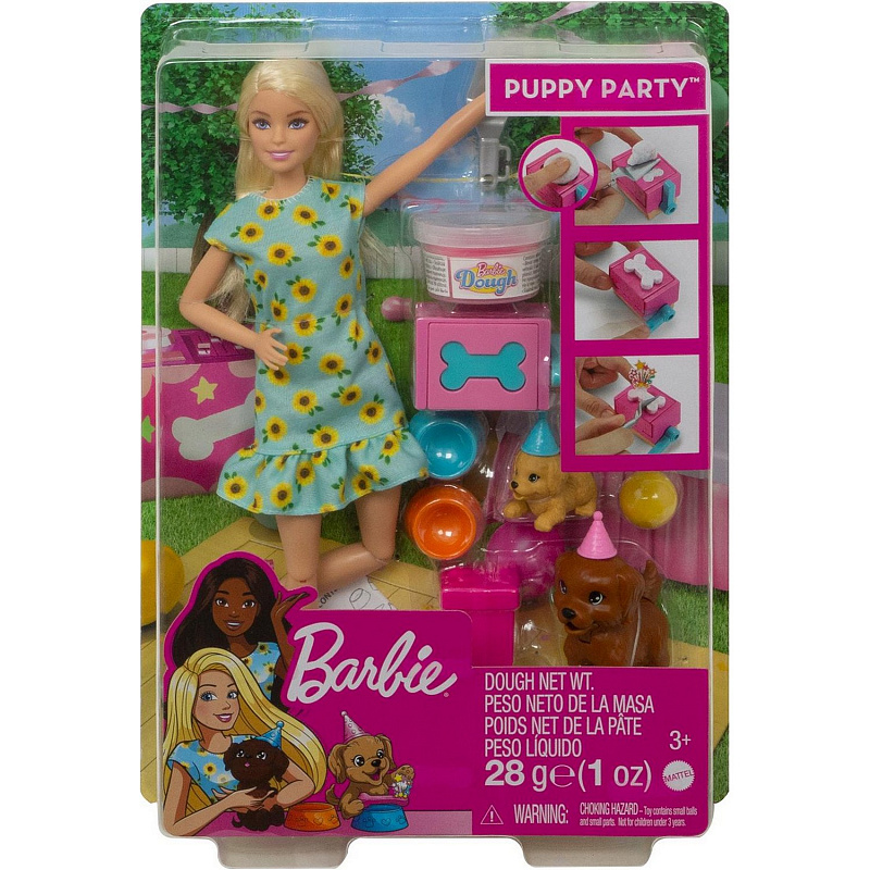 Игровой набор Barbie Кукла Барби и щенки 