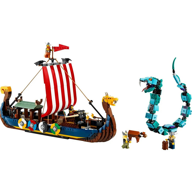 Конструктор LEGO Creator Viking Ship and the Midgard Serpent 1192 детали