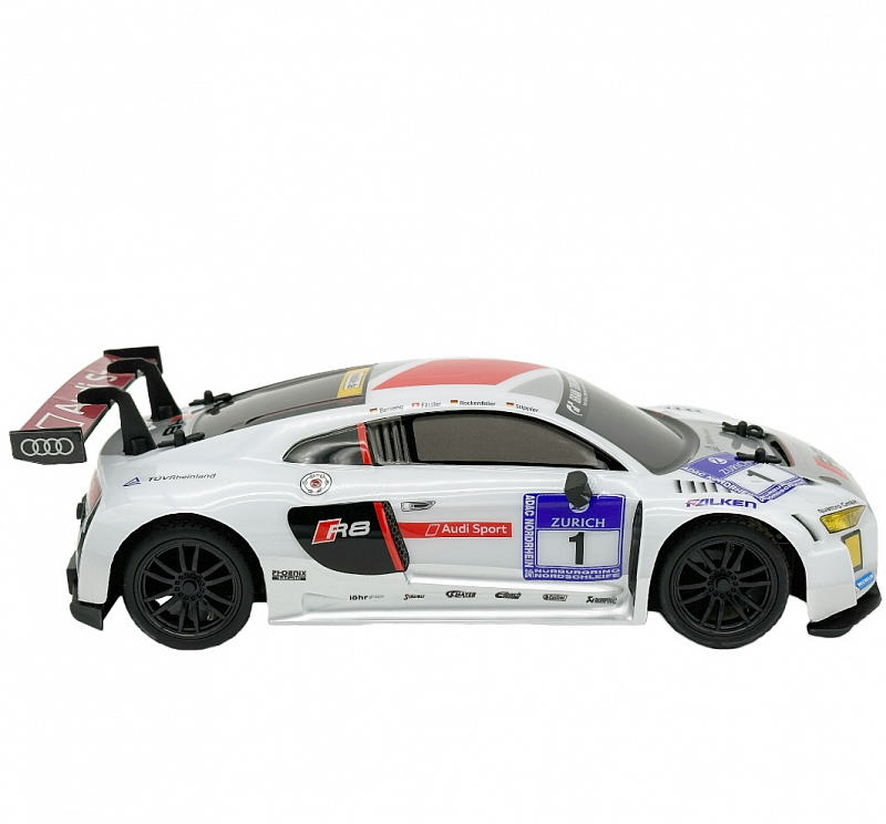 Машина радиоуправляемая Audi R8 HRC 1:16 белая