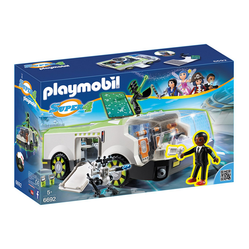 Конструктор Playmobil Супер4 Техно Хамелеон с Джином