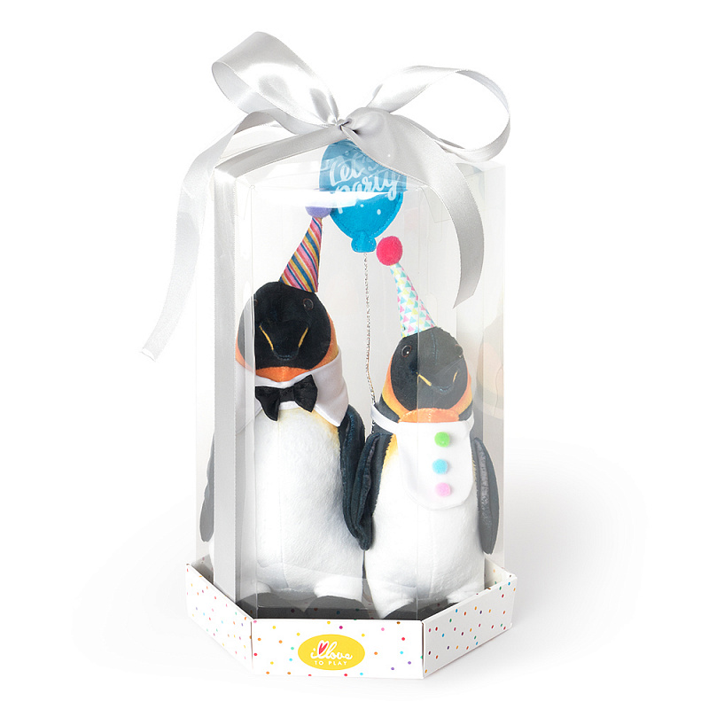Мягкая игрушка Люби дари пингвины Крендель и Бублик 