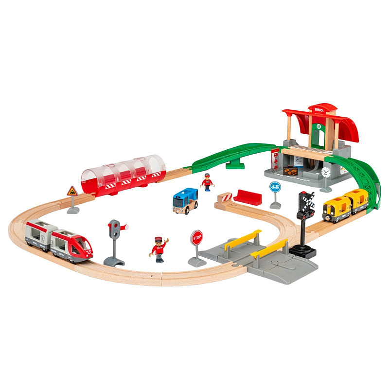 Игровой набор Центральный вокзал Brio с 2 поездами и аксессуарами