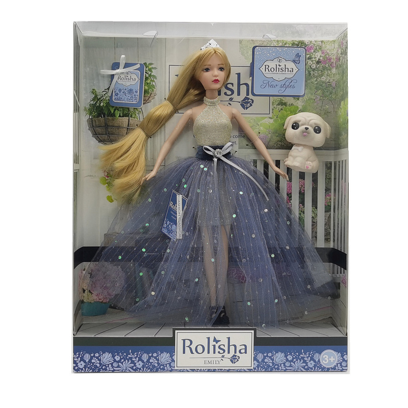 Кукла Эмили с питомцем блондинка Голубая мечта Emily 29 см