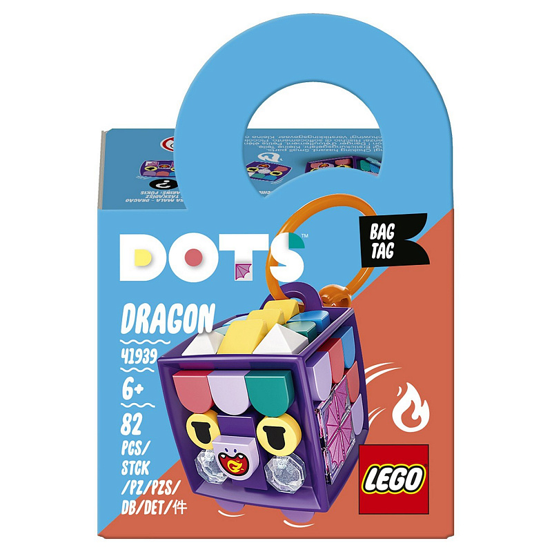 Конструктор LEGO Dots Брелок для сумки Дракон