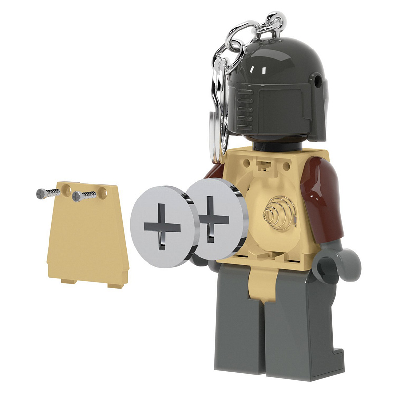 Брелок-фонарик для ключей lego Light Star Wars - Mandalorian