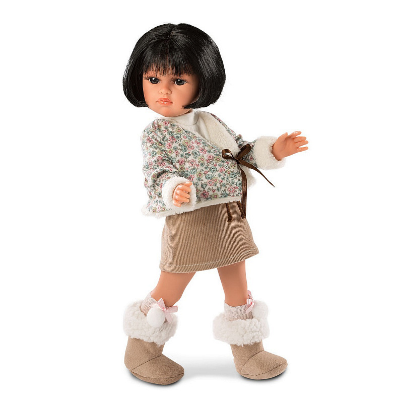 Интерактивная кукла Llorens Оливия в коричневом 37 см