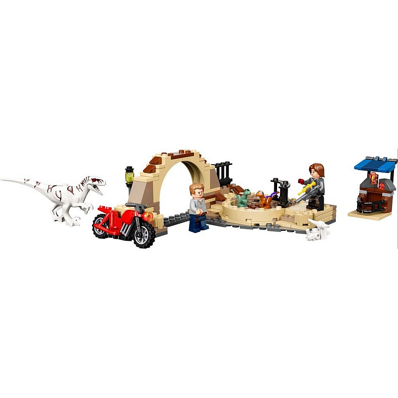 Конструктор LEGO Jurassic World Атроцираптор: погоня на мотоцикле Atrociraptor Dinosaur Bike Chase 169 деталей