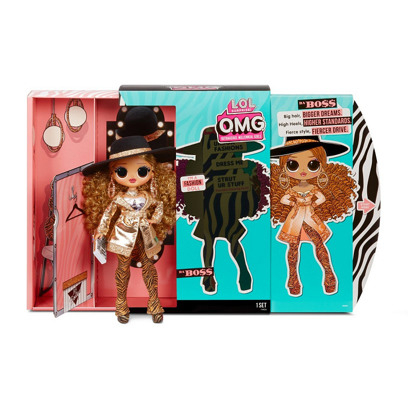 Кукла L.O.L. Surprise! OMG Doll 3-Da Boss в непрозрачной упаковке