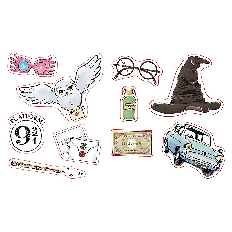 Наклейки Harry Potter - Stickers - 16x11cm/ 2 Planches - Magical Objects X5 ABYDCO794