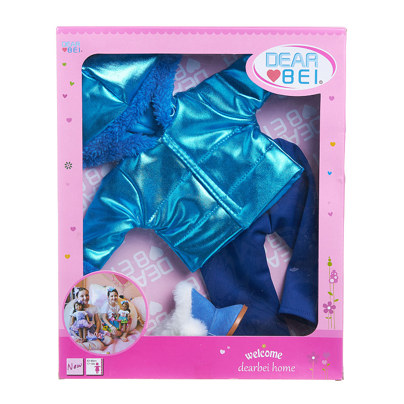 Набор одежды для кукол DEAR BEI 43-46 см синий