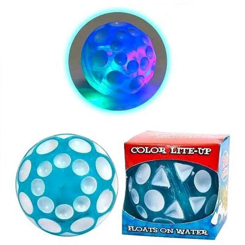 Мяч-попрыгунчик  с LED подсветкой 5,5 см Junfa Плавающий шар