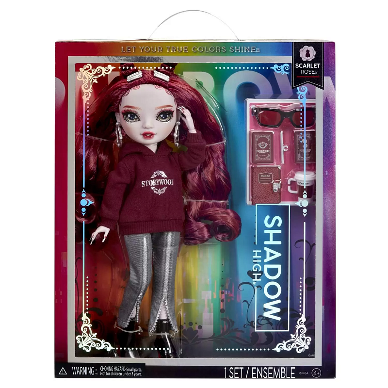 Кукла Rainbow High Скарлет Роуз Shadow с аксессуарами 