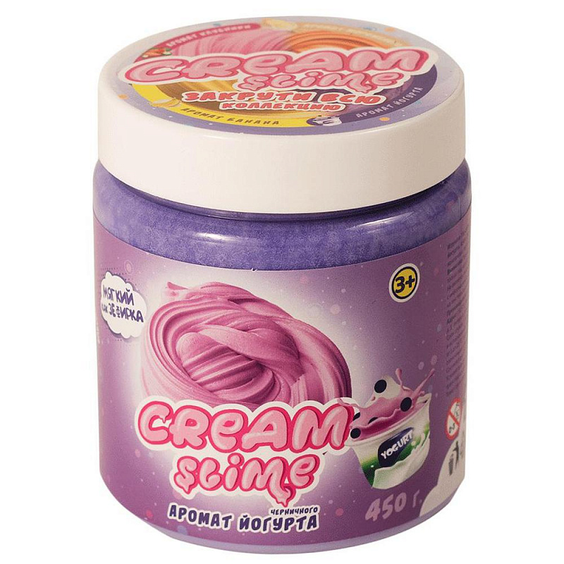 Слайм с ароматом черничного йогурта Cream-Slime