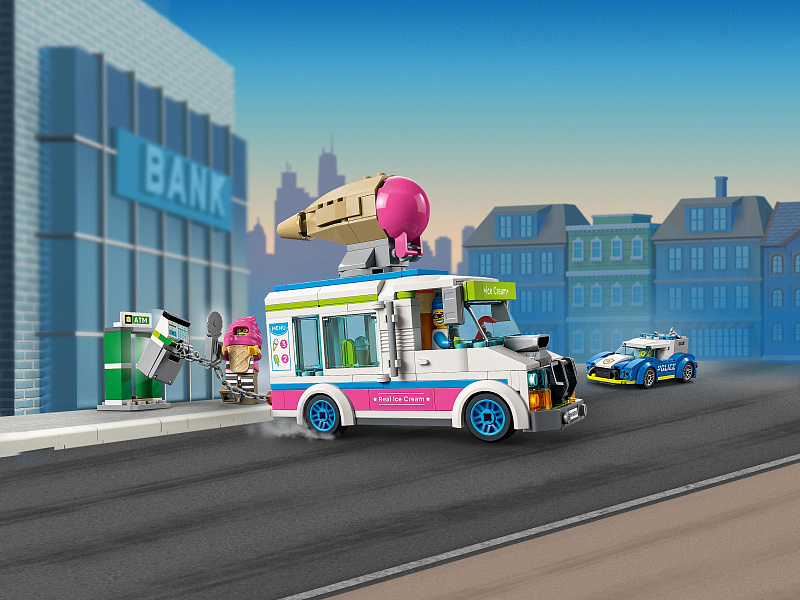 Конструктор City Погоня полиции за грузовиком с мороженым 60314