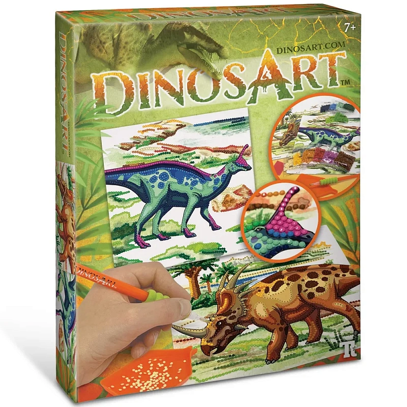 Картина по номерам из страз DinosArt Серия Dino 