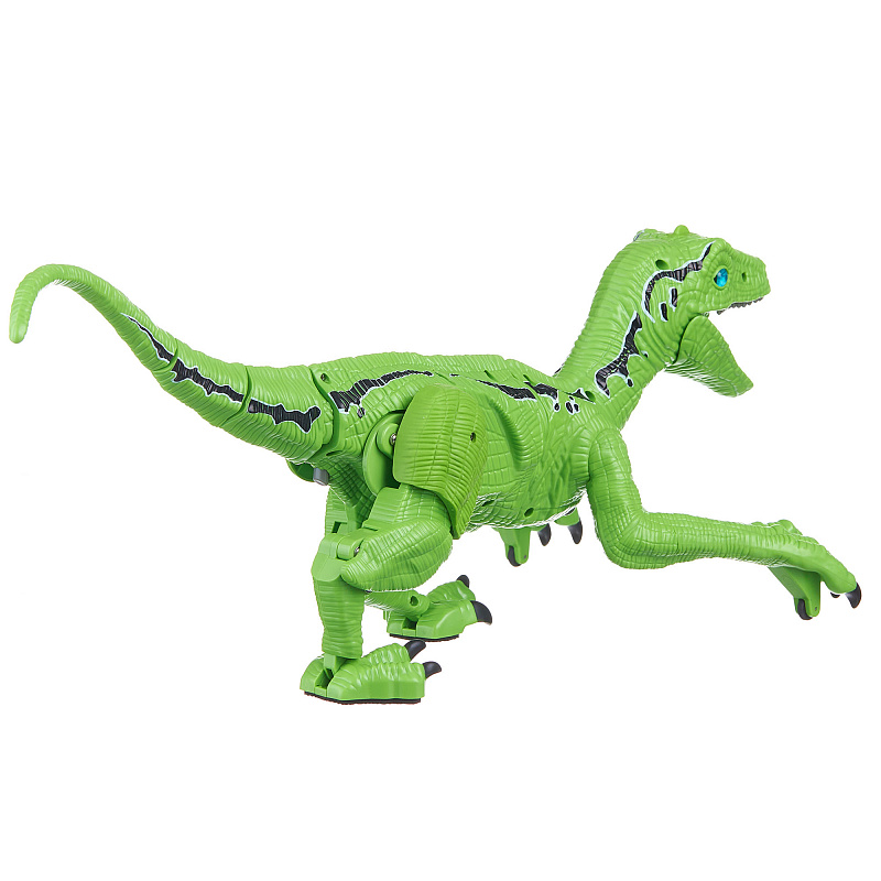 Игрушка на радиоуправлении Динозавр Dinosaur World с паром и звуком зеленый