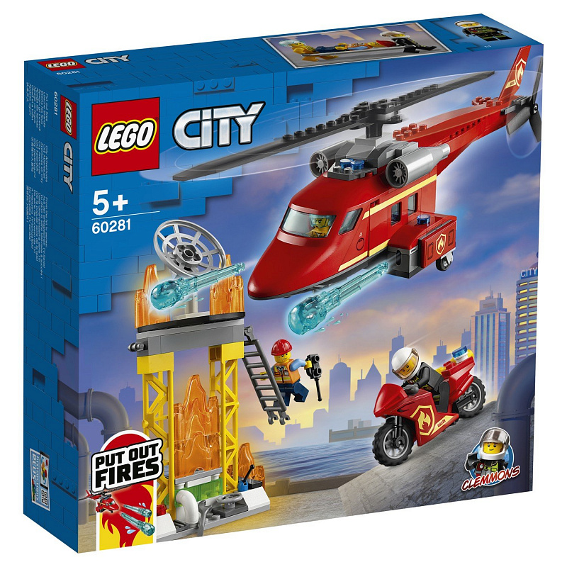 Конструктор LEGO City Fire Спасательный пожарный вертолёт