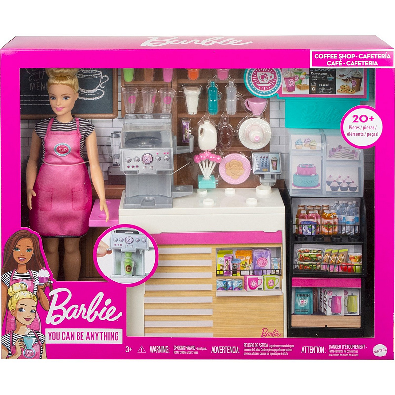 Игровой набор Barbie Кем быть Кофейня
