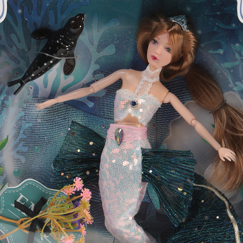 Кукла Эмили-русалка Легкая волна 28 см