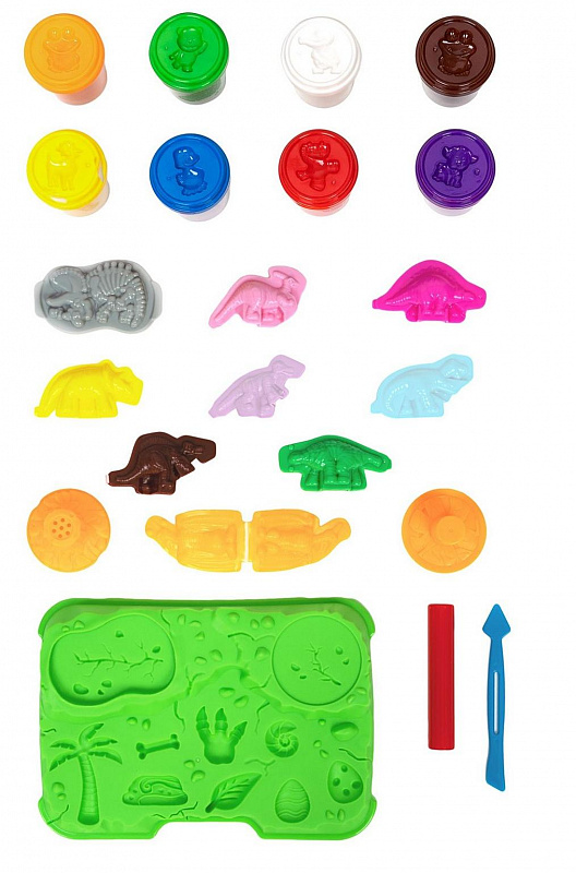Тесто для лепки с аксессуарами Парк динозавров Kid's Toys