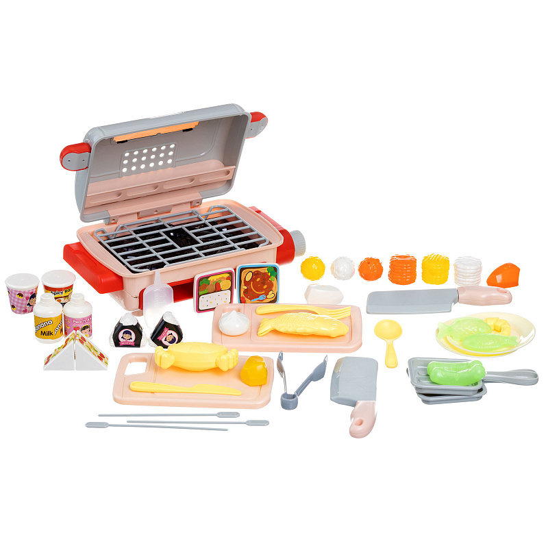 Игровой набор Кухня Барбекю Play Kingdom со светом, звуком, паром, изменением цвета продуктов