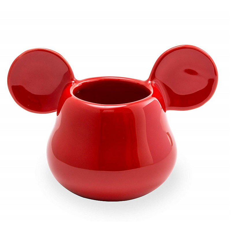 Набор 3D-чашек для эспрессо 2 шт. Mickey Mouse желтая и красная