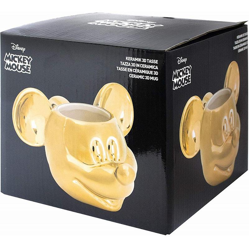 Кружка Joy Toy 3D Микки Маус золотой