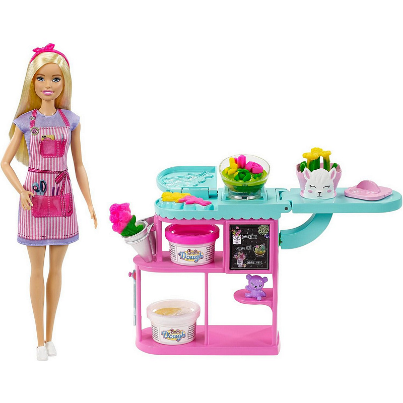 Набор игровой Barbie Цветочный магазин с куклой-флористом