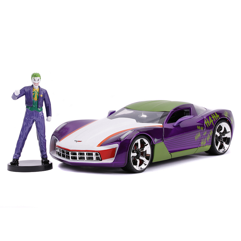 Набор машинка с фигуркой Chevy Corvette Stingray Concept W Joker Jada Toys