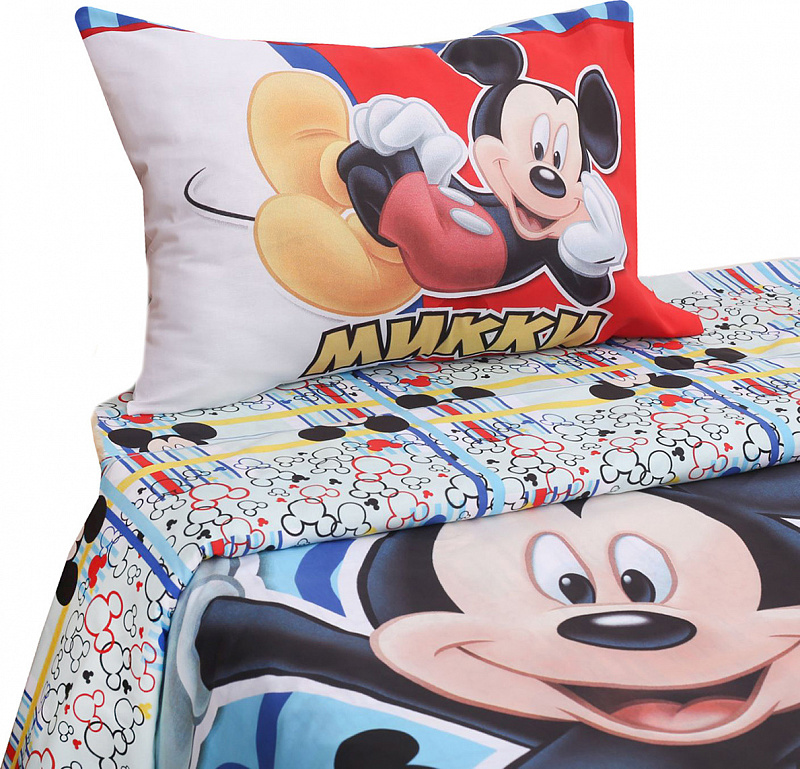Комплект постельного белья Микки Маус Disney полутораспальный