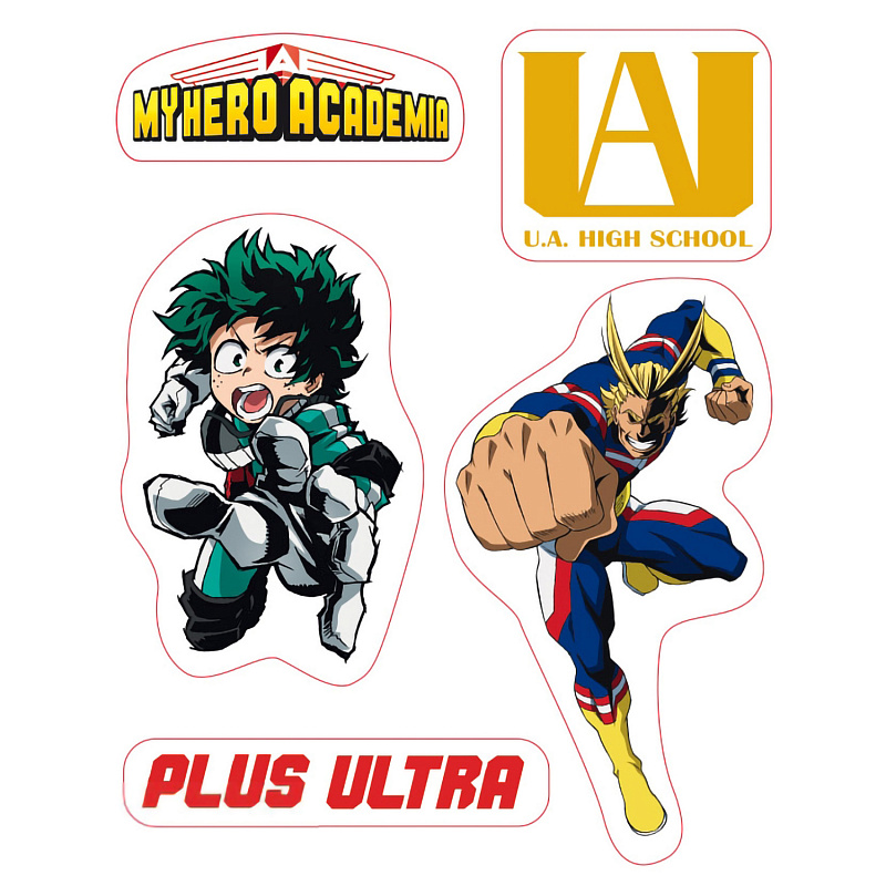 Наклейки My Hero Academia - Stickers - 16x11cm/ 2 Sheets - UA High School X5 ABYDCO508