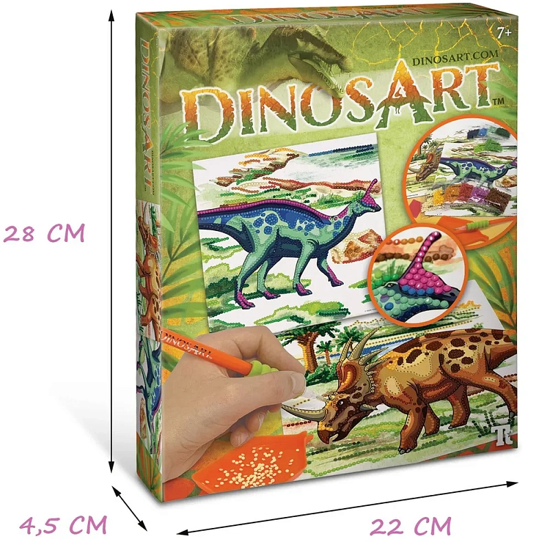 Картина по номерам из страз DinosArt Серия Dino 