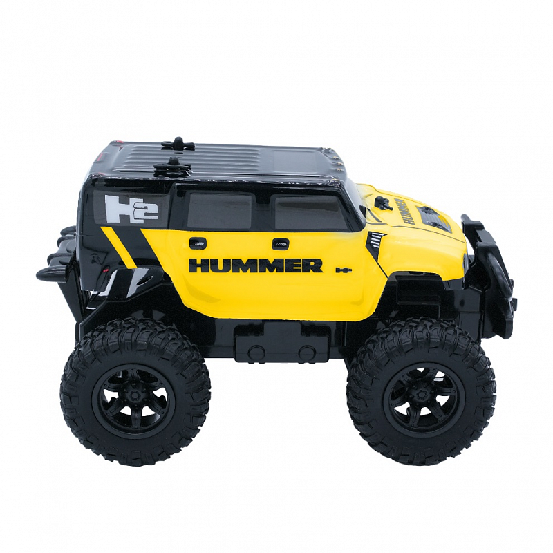 Машина радиоуправляемая Внедорожник Jeep Hammer H2 HRC 1:24 жёлтая