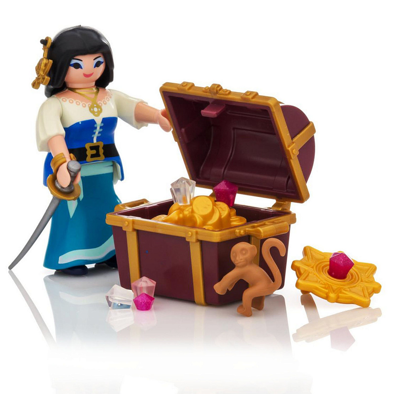 Конструктор Playmobil экстра-набор: Пират с сокровищами