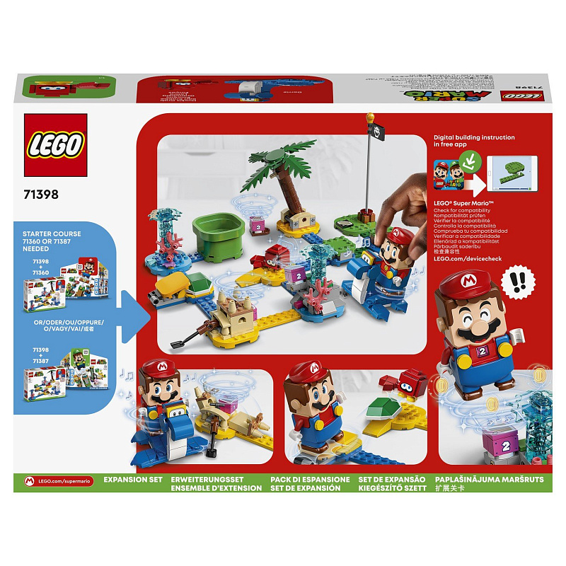 Конструктор LEGO Super Mario Дополнительный набор Берег Дорри 229 деталей
