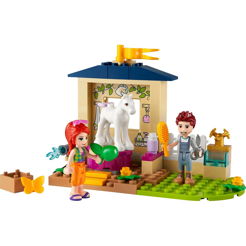 Конструктор LEGO Friends Конюшня для мытья пони Pony Wash Barn 60 деталей