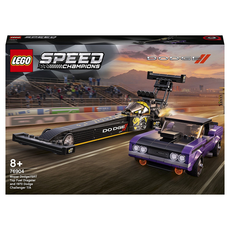 Конструктор LEGO Speed Champions Mopar Dodge//SRT Top Fuel Dragster and 1970 Dodge Challenger T/A