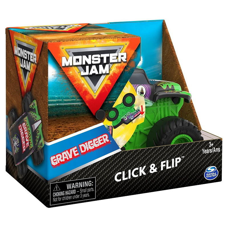 Машинка инновационная Monster Jam 1:43 Grave Digger Spin Master