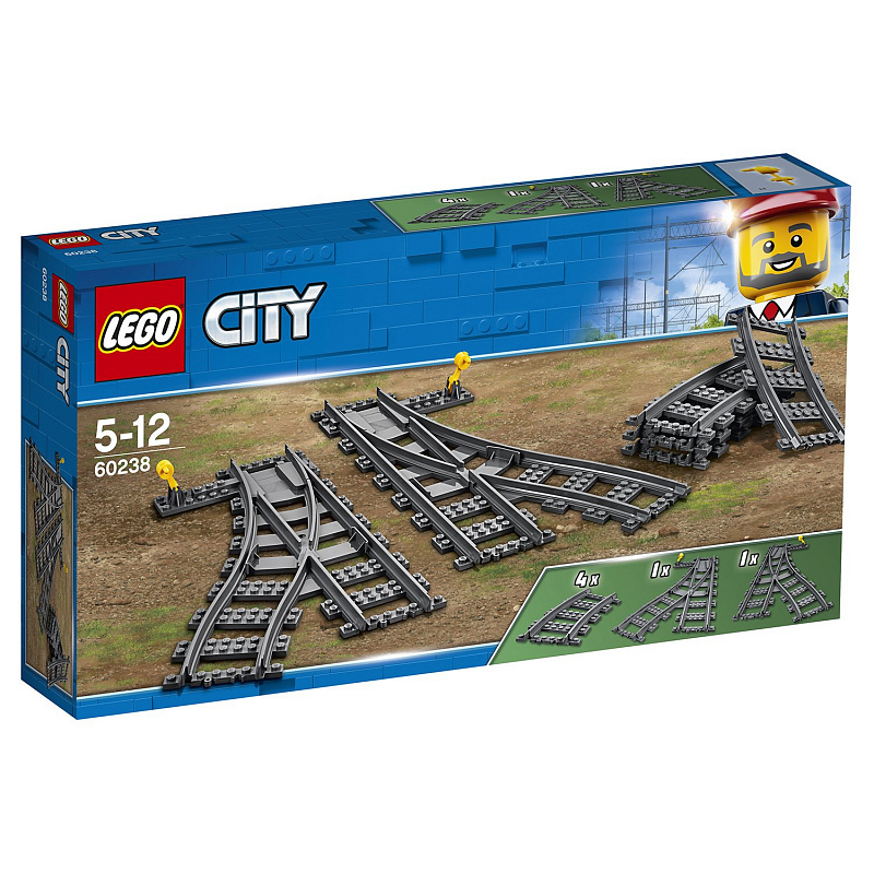 LEGO City Trains Железнодорожные стрелки 60238