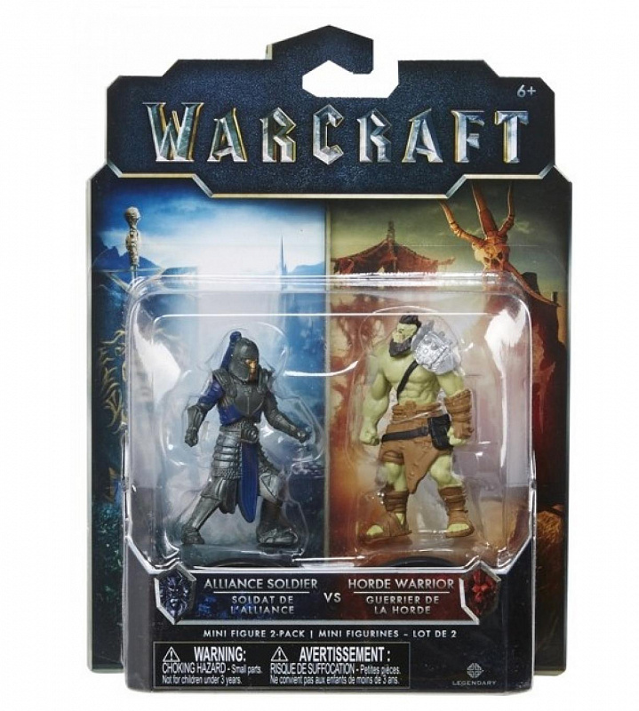Игровой набор Warcraft Воин Орды и Солдат Альянса Jakks Pacific 7 см