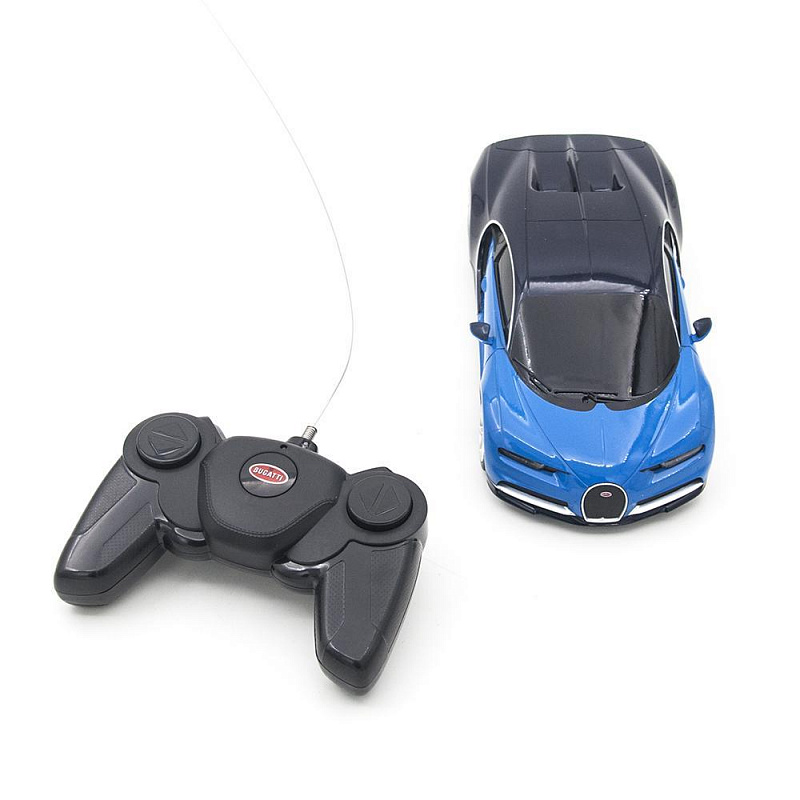 Машина на радиоуправлении Bugatti Chiron голубая