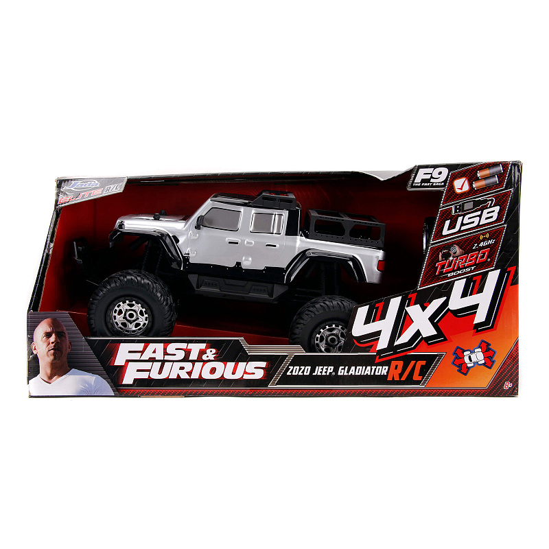 Машина на радиоуправлении Jeep Gladiator 1:12 Jada Toys серебристый