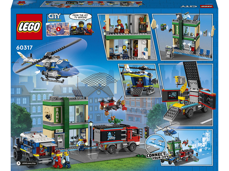 Конструктор LEGO City Полицейская погоня в банке 60317
